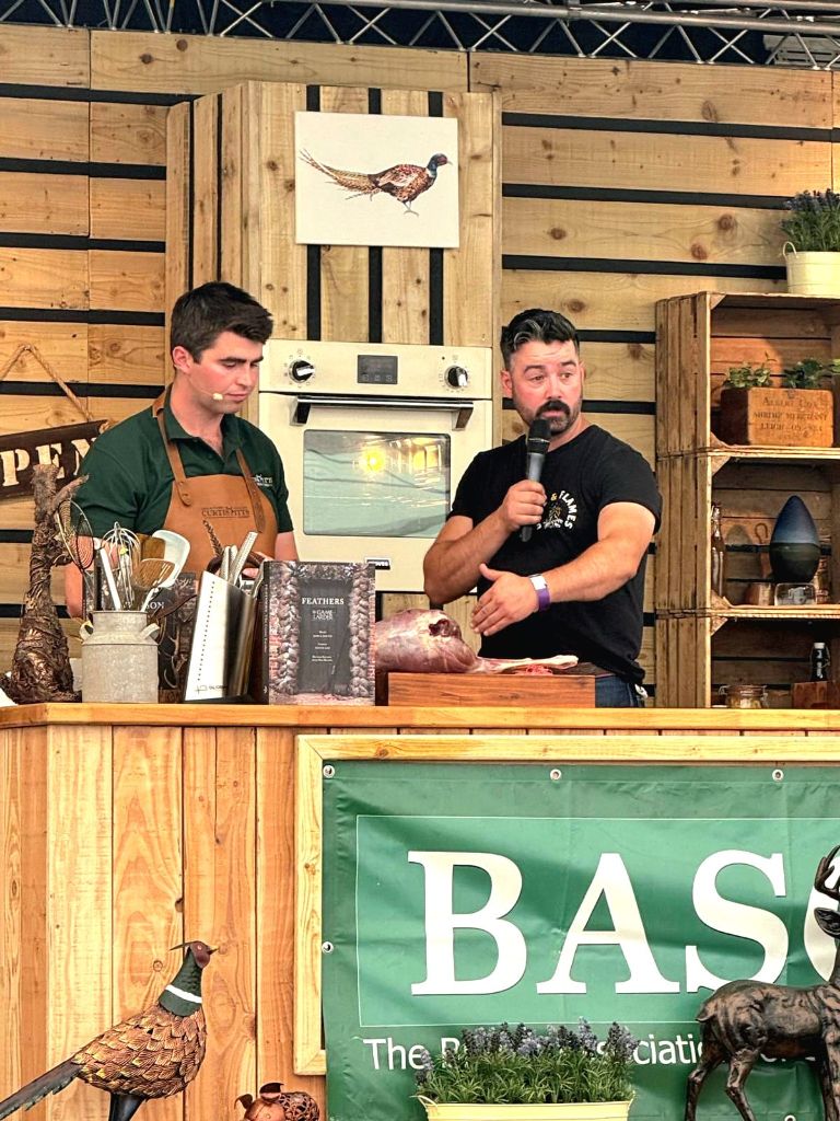 Cai Ap Bryn giving a butchery demonstration at BASC