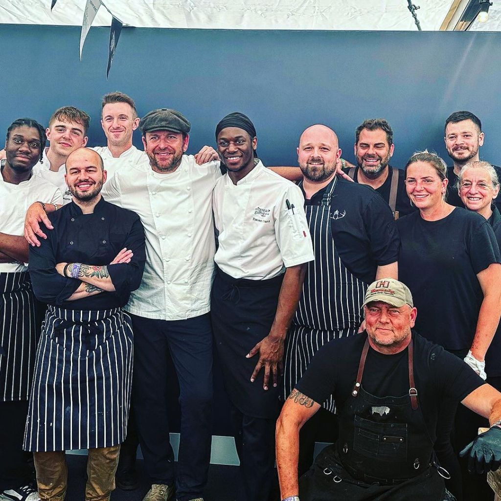 Game and Flames full chef team group photo