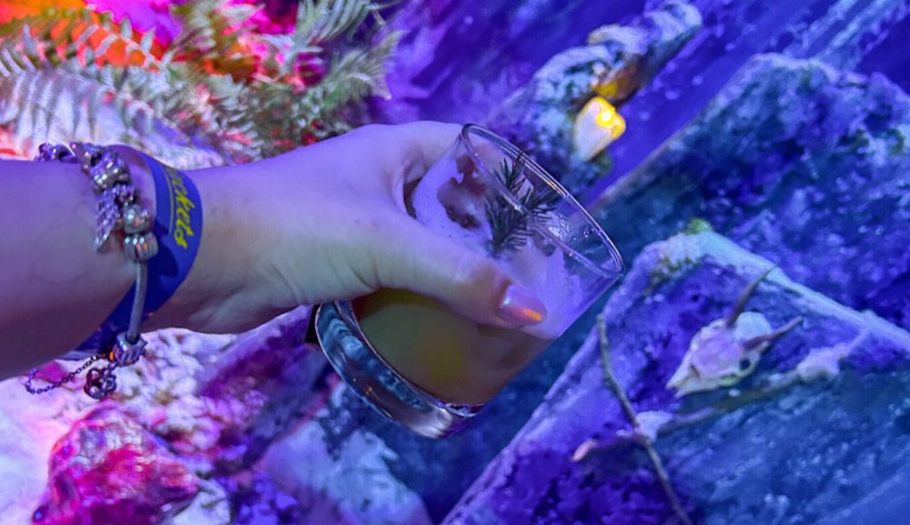 Signature cocktail at the Paramount TV Yellowjackets launch event