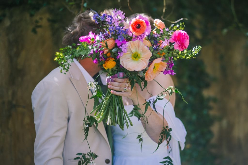 Y Cwt Blodau floral arrangements for a wedding