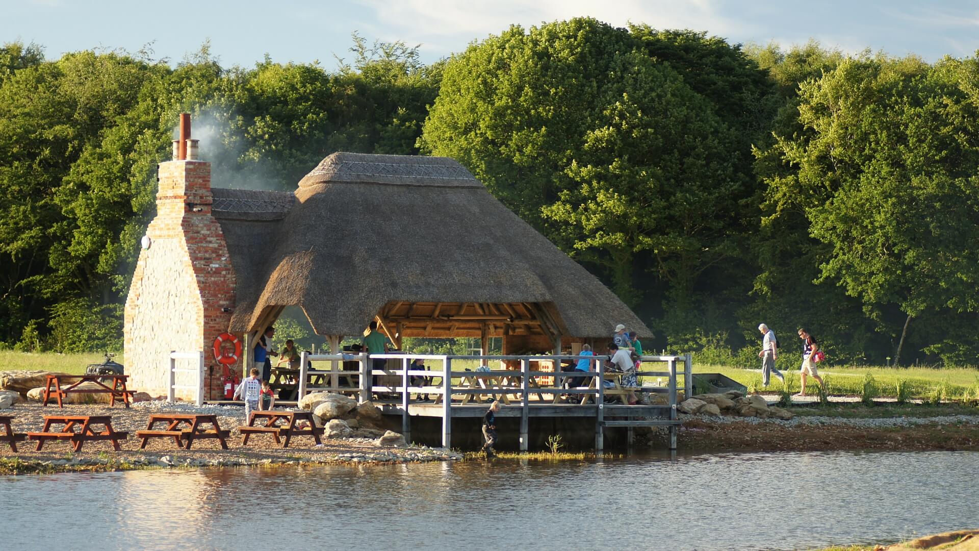 Kentfield Country Estate farm and lake, West Malling, Kent